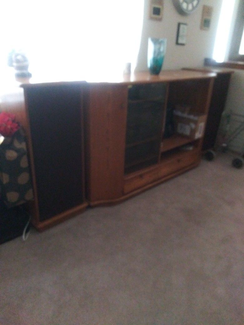 Stereo Cabinet With Tv Shelf