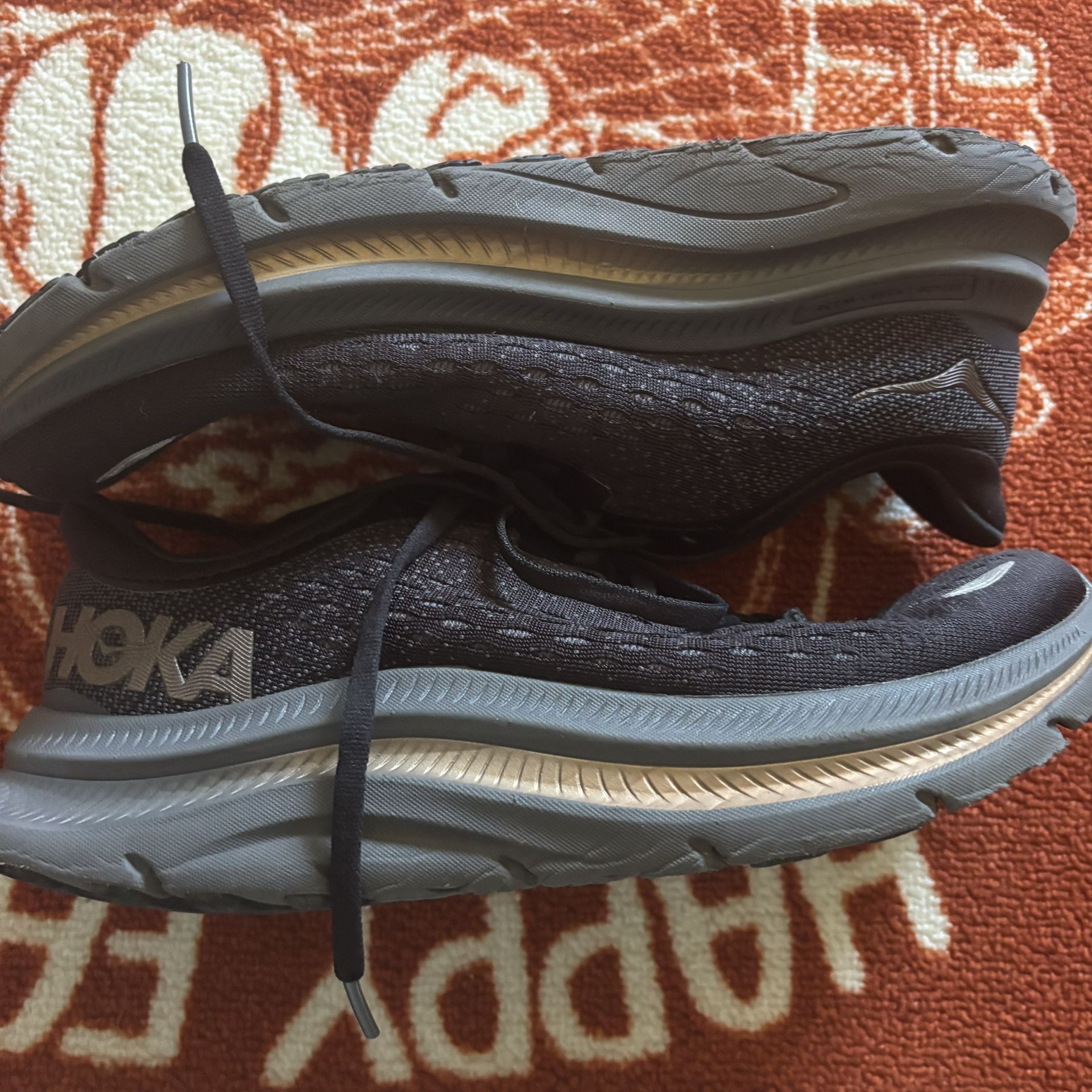 Hoka One One Womens Kawana Black Running Shoes Sneakers Size 8B
