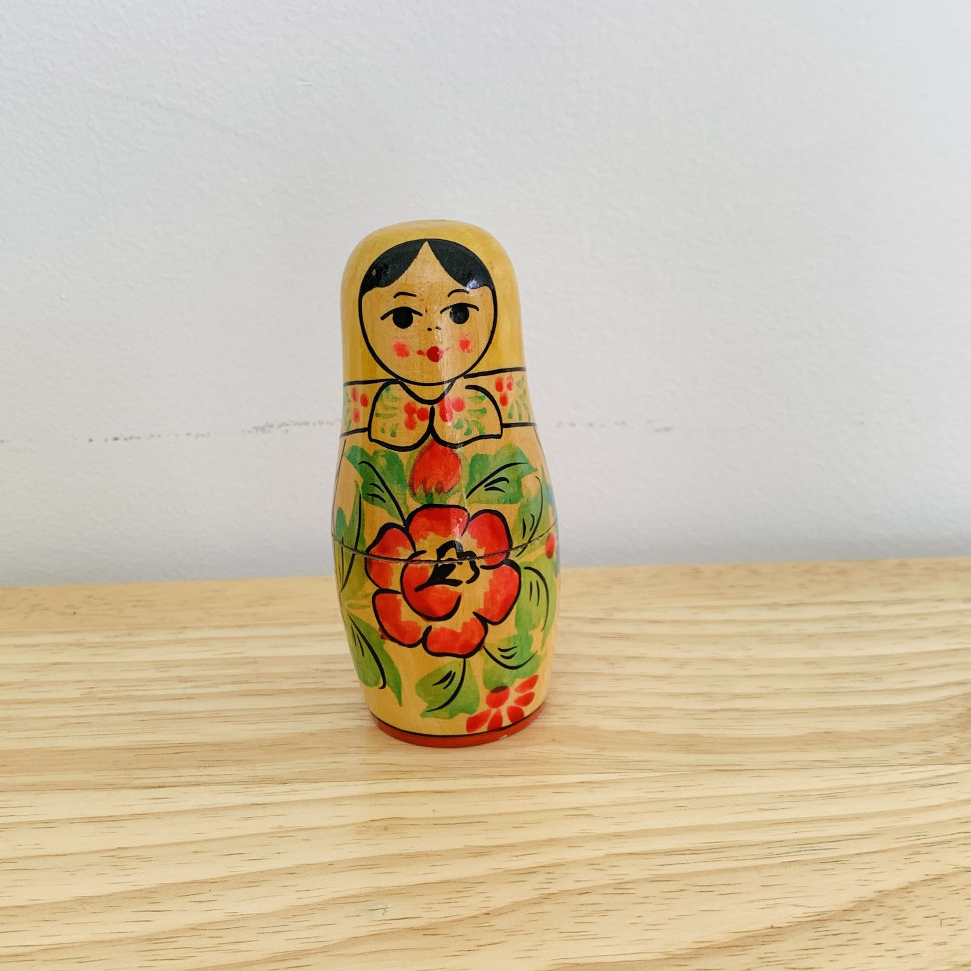 Authentic Vintage Russian Nesting Dolls Collectible Home Decor Figurine