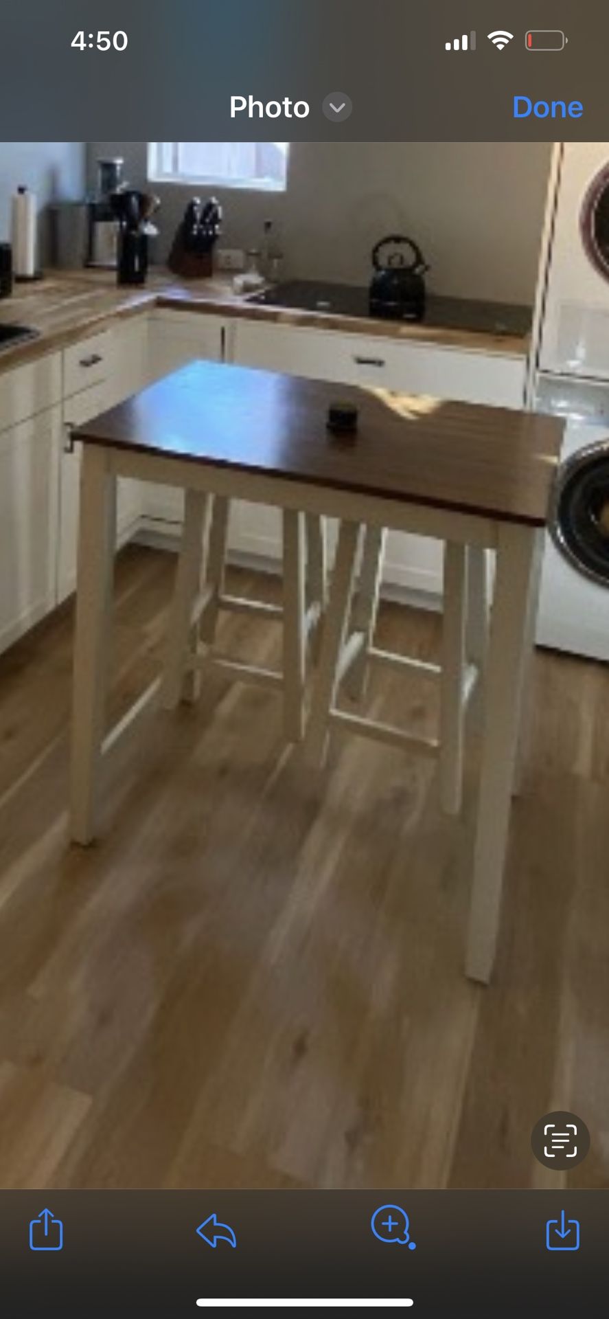 Table With Two Stools