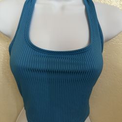 Blue Halter Top 