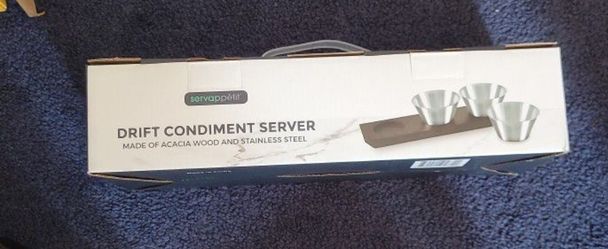 servappetit drift condiment server stainless steel