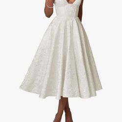 White Wedding Dress (Size S)