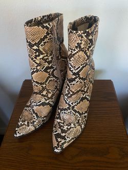Lulus Essex Snake Mid Calf Boots