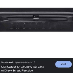 C10 Chevy Tailgate 67-72 With Letters 