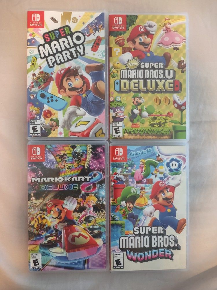 4 Mario games NINTENDO