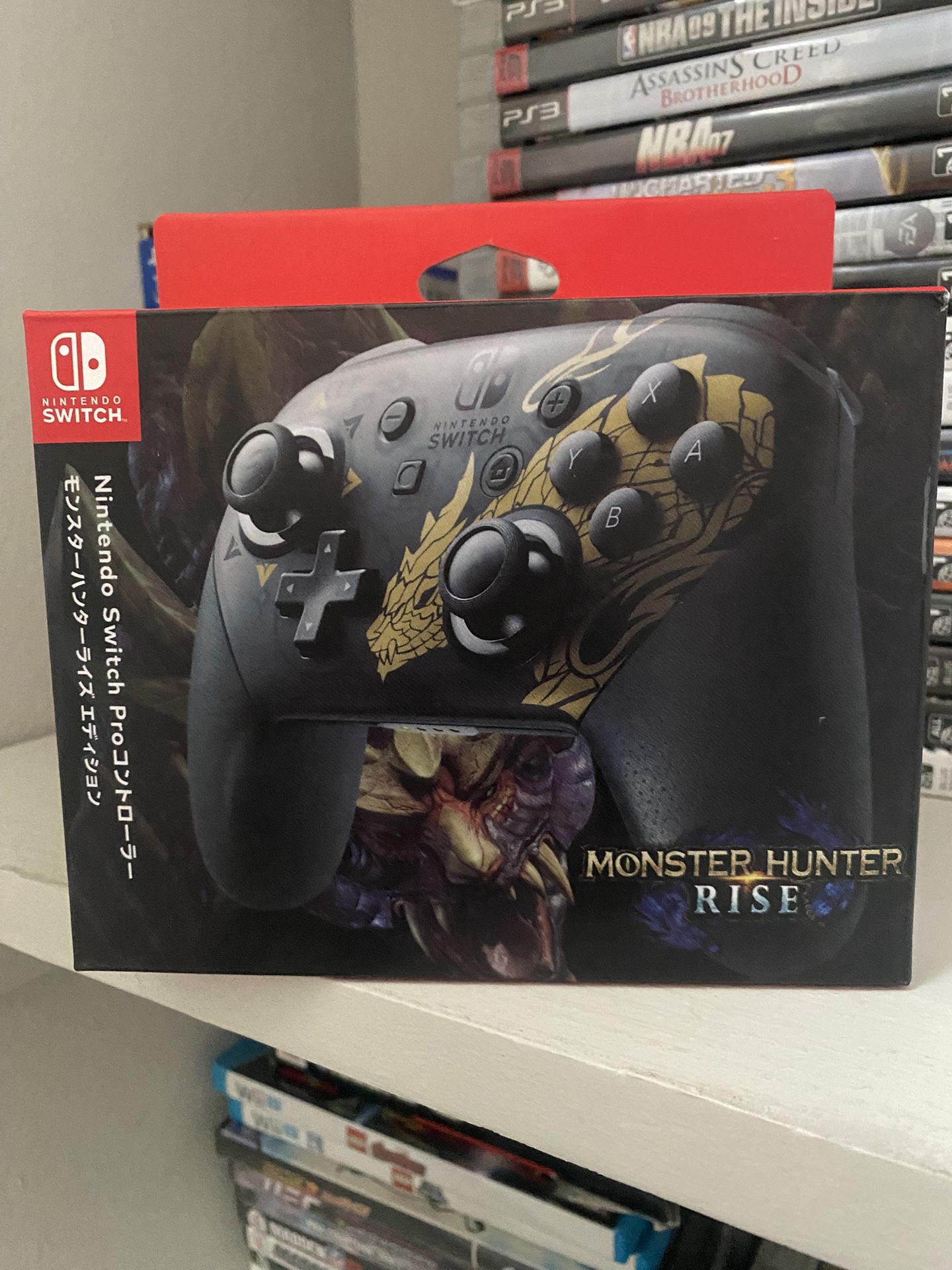 Official Monster Hunter Rise Nintendo Switch Pro Controller