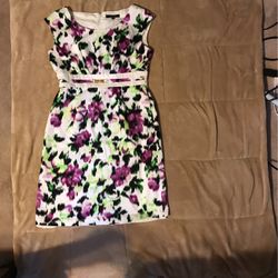 Alex Marie Multi Color Dress Size 12