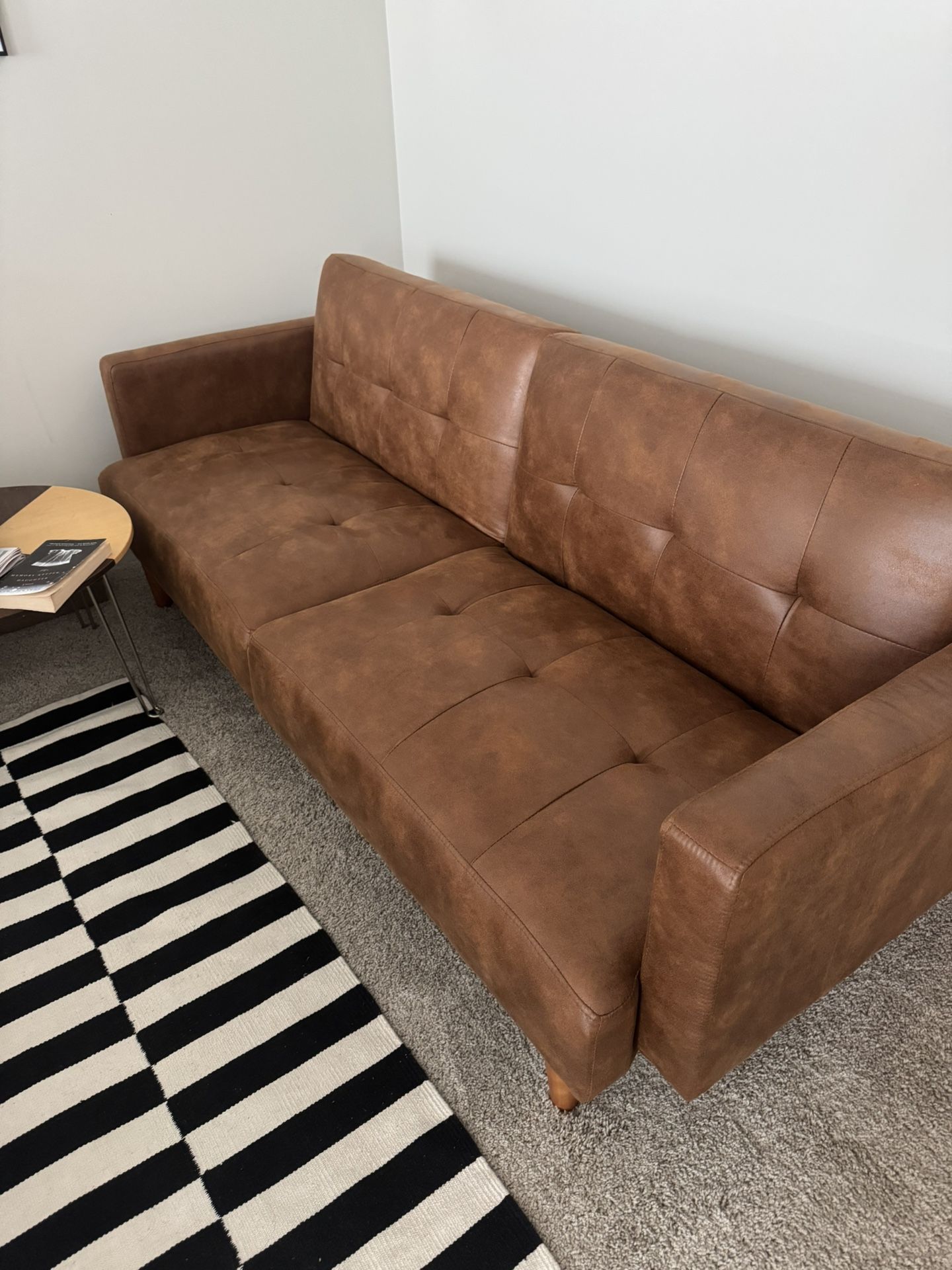 Brown Futon Sofa