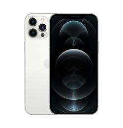 New Apple iPhone 12 Pro Max (128GB, Silver) [Locked] + Carrier Subscription [F2]