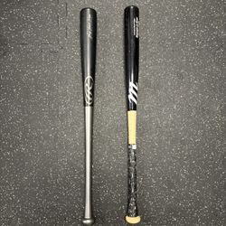 2 Youth Wood Bats Marucci, And Rawlings