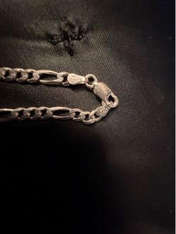 925 silver Figaro chain with lobster clasp