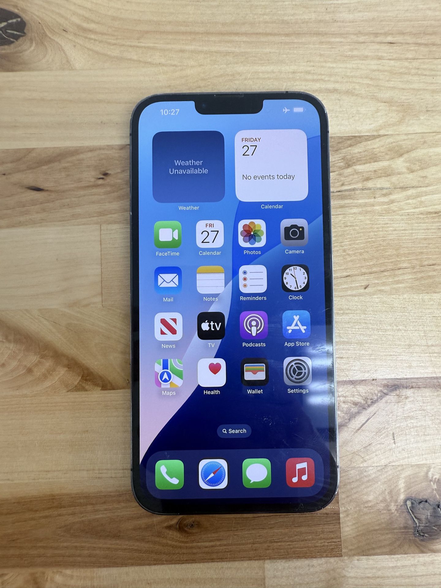 Unlocked iPhone 13 Pro Max 128GB Graphite - Cracked back but works perfect