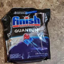 Brand New Package of Finish Quantum Dishwasher Detergent Pods 50 count