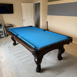 Brunswick Santini 8 Ft. Pool Table, New, Beautiful!, PLUS…