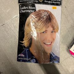 Blonde Man Adult Wig Costume 