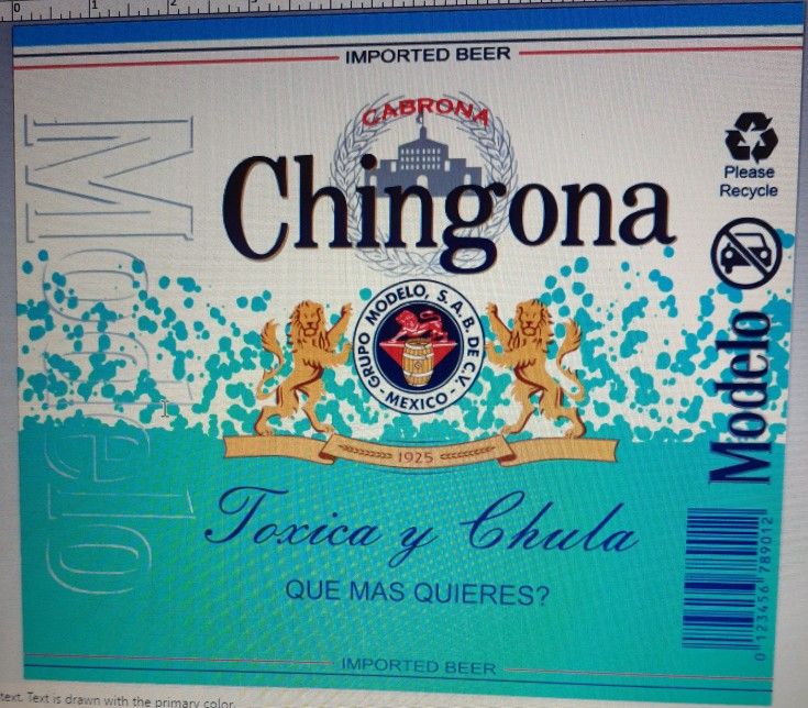 Chingona Modelo Beer Stainless steel Tumbler