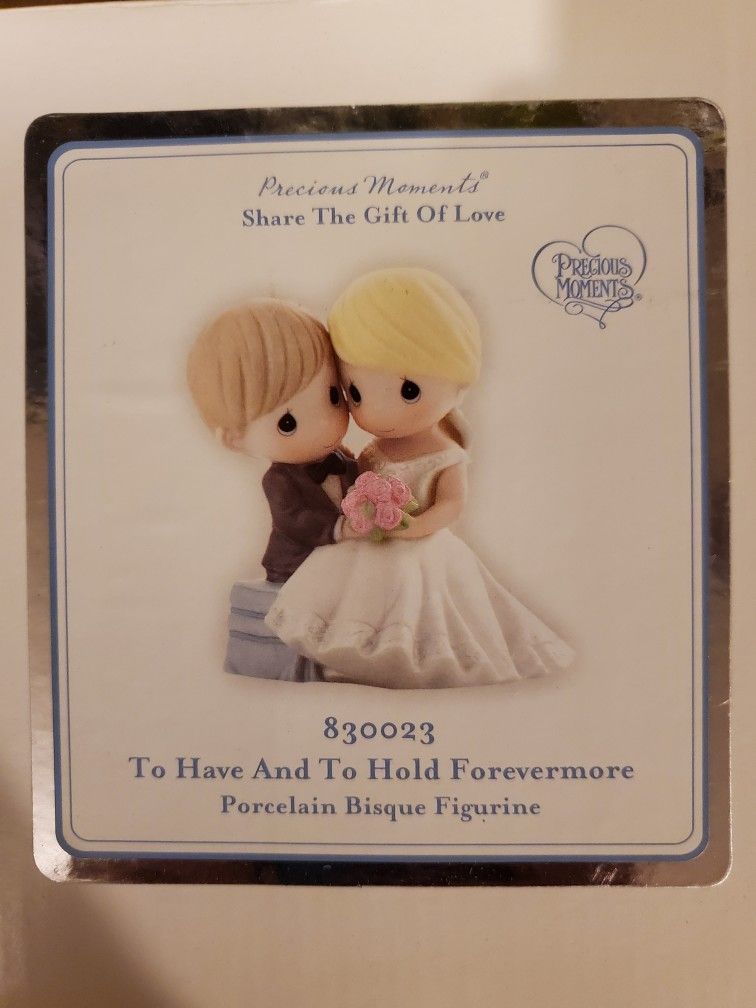 Precious Moments Porcelain Bisque Figurine. Wedding Collectible.