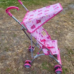 Wonder Buggy Parker One Position Umbrella Stroller With Canopy, Bear/Pink 