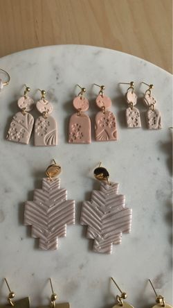 Clay earings.