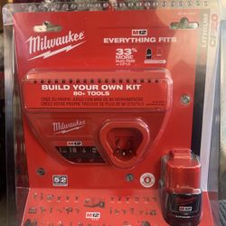 Milwaukee Charger Battery Combo New 
