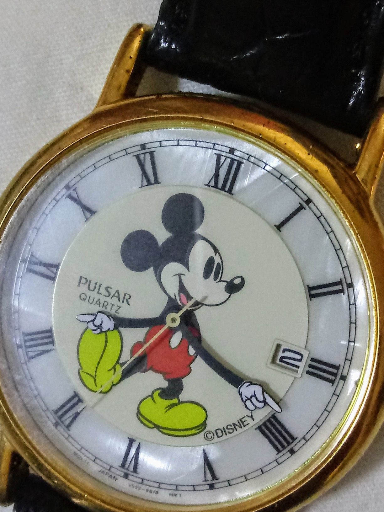 Pulsar mickey mouse pocket watch top