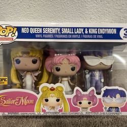 Funko Sailor Moon Pop! Animation Neo Queen Serenity, Small Lady & King Endymion Vinyl Figure Set