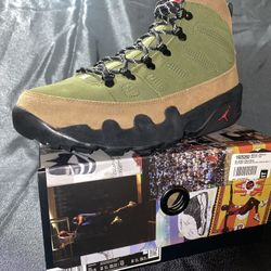 Jordan 9 Boot NRG “ Military Brown Legion Green” 