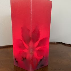 Vintage 1981 Signed Handmade Hurricane Candle Shell