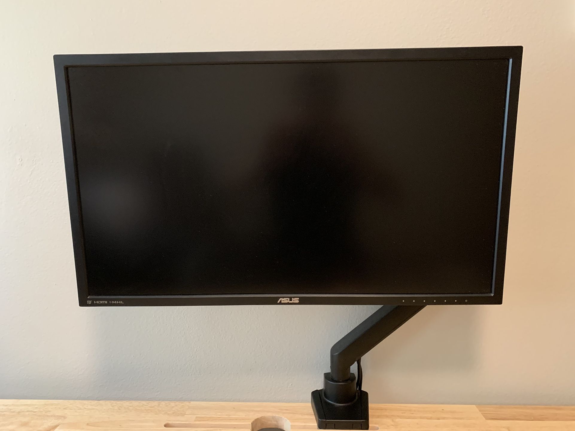 ASUS PB287Q 4K 28” Monitor + EVEO Premium Single Monitor Arm