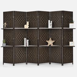 Room Divider With Shelves.