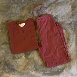 Maroon CNA/RN Scrubs Size XS