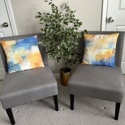 Set of 2 Accent Chairs / Lounge chairs