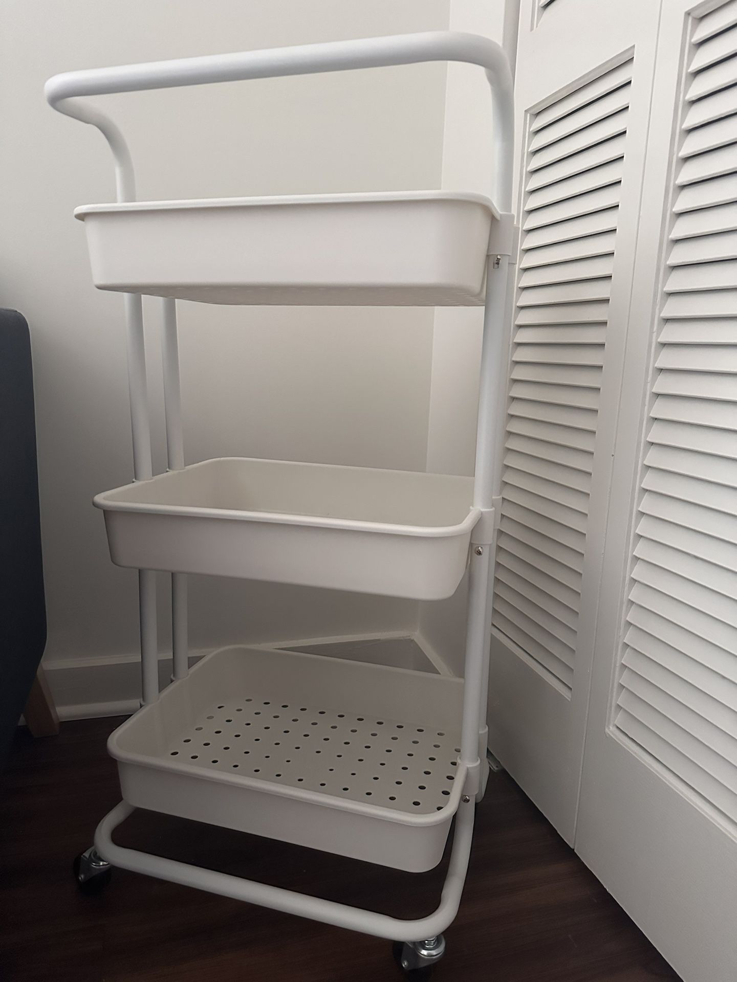 3 Tier Rolling Craft Cart With Handle