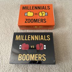 NEW - Millennials vs Boomers and Zoomers Trivia Games