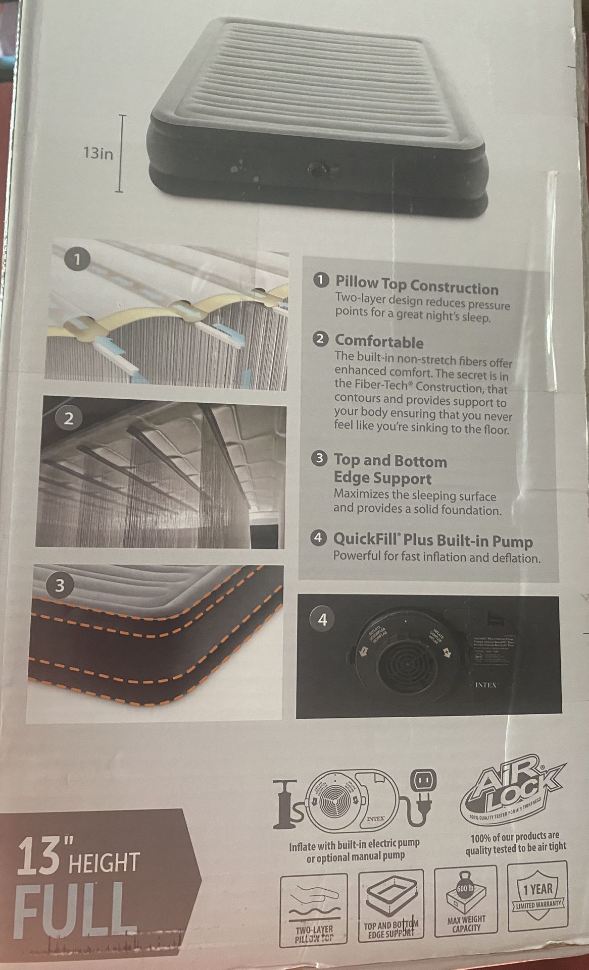 Brand new Air mattress With Pump .