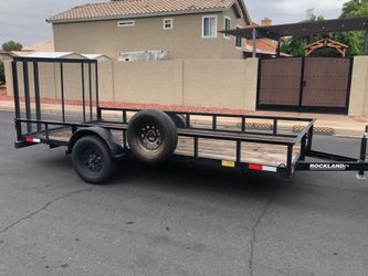 2021 Rockland 6.5 x 14 ramp gate utility trailer