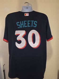 New Mens Padres Sheets Dark Blue City Connect Jerseys Stitched