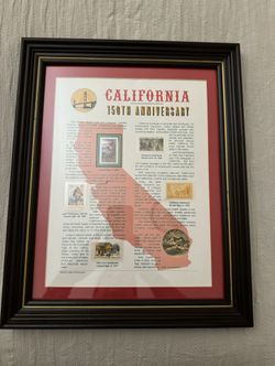 13” X 16” California 150th Anniversary Wall Art