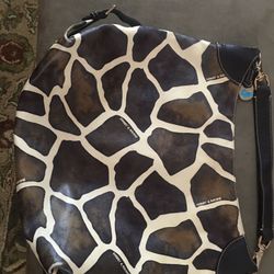 Dooney and Bourke Giraffe Print Purse w/Matching Wallet