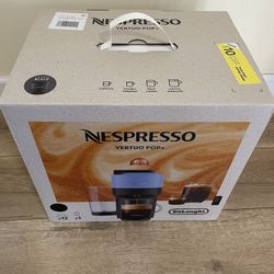 New Black Nespresso Vertuo Pop+ Delonghi Coffee 