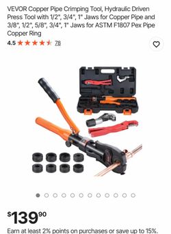 Tools /pipe Crimper/ hydraulic pipe, crimping press/plumbing