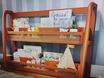 New  NESTIG Cove Bookshelf Montessori Walnut