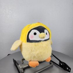 7" Takashoji Penguin In Yellow Chick Costume Plush