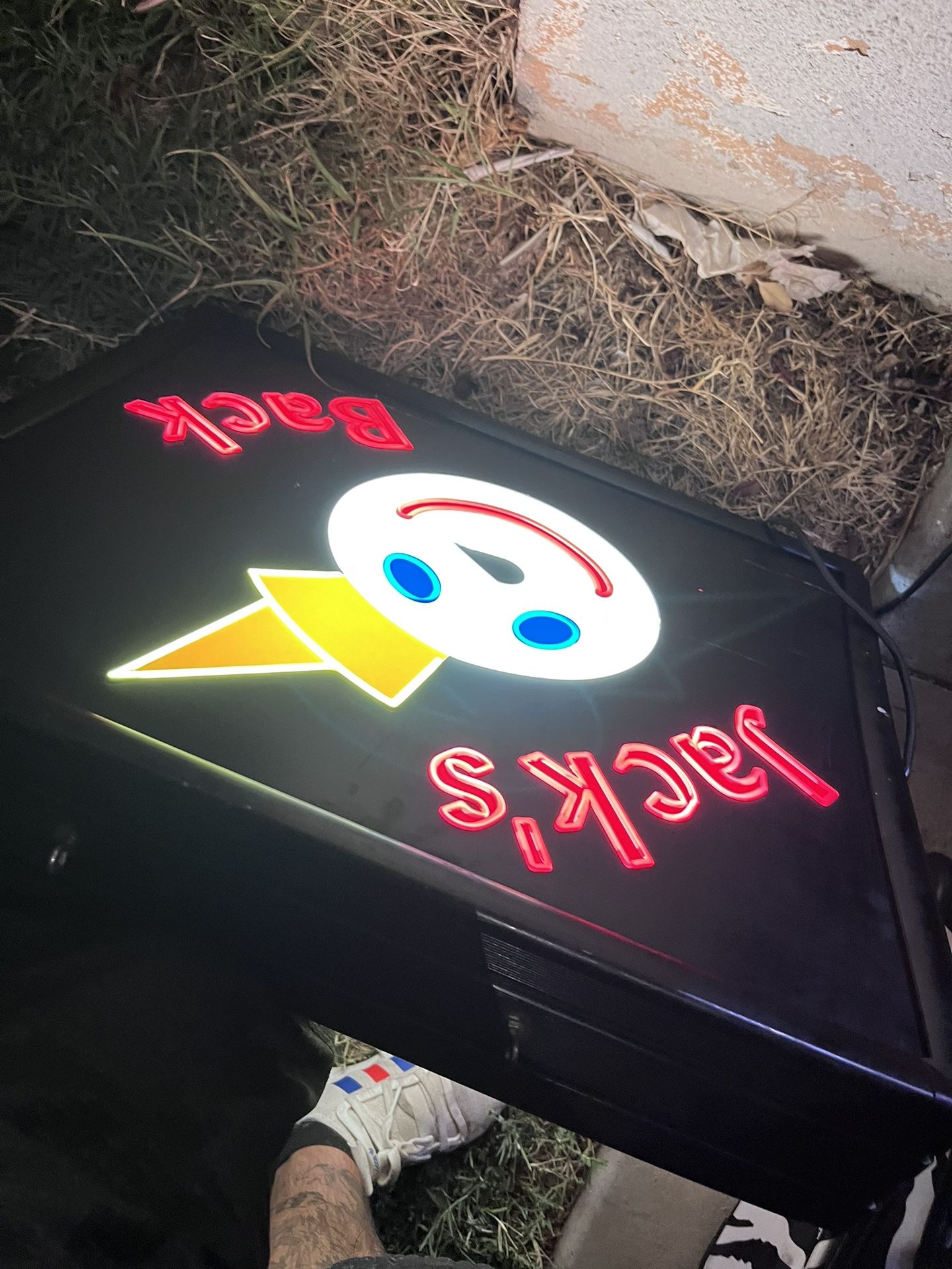Jack In The Box Light Up Sign
