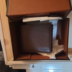 Coach Mohagany Mens Wallet Brand New