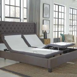 2 Split King/Cal King Adjustable Bases, Also King, Cal King, and Queen 