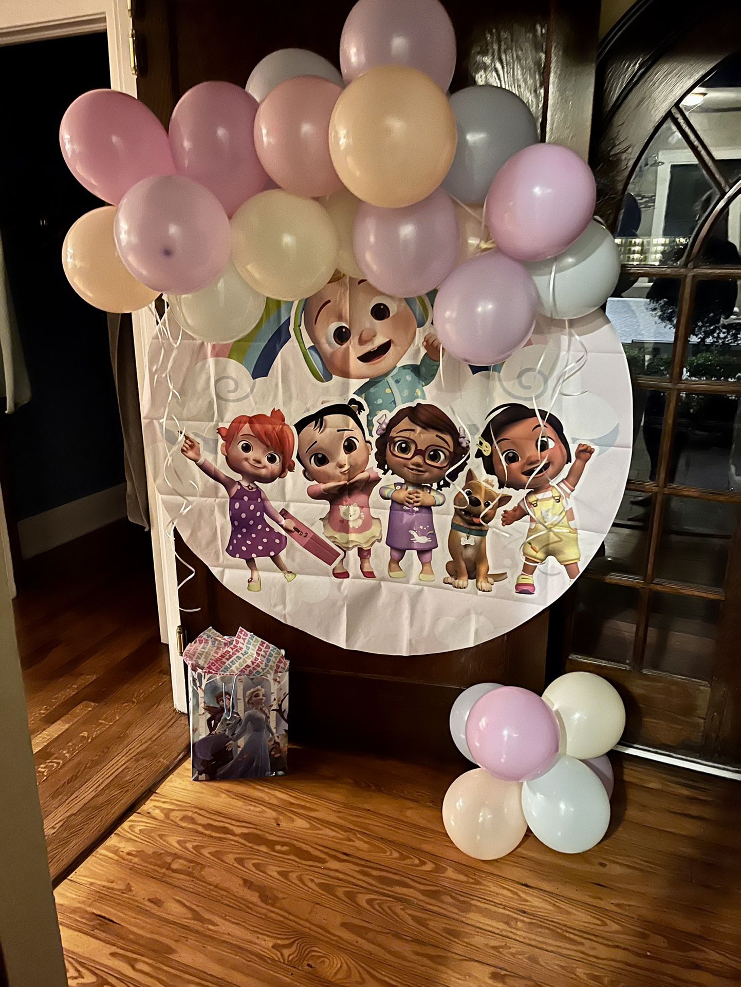 Cocomelon Party Backdrop & Balloons