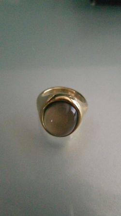 Size 7 fashion mood ring goldtone