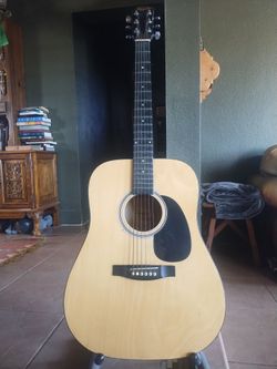 Squier by Fender dreadnought acoustic guitar